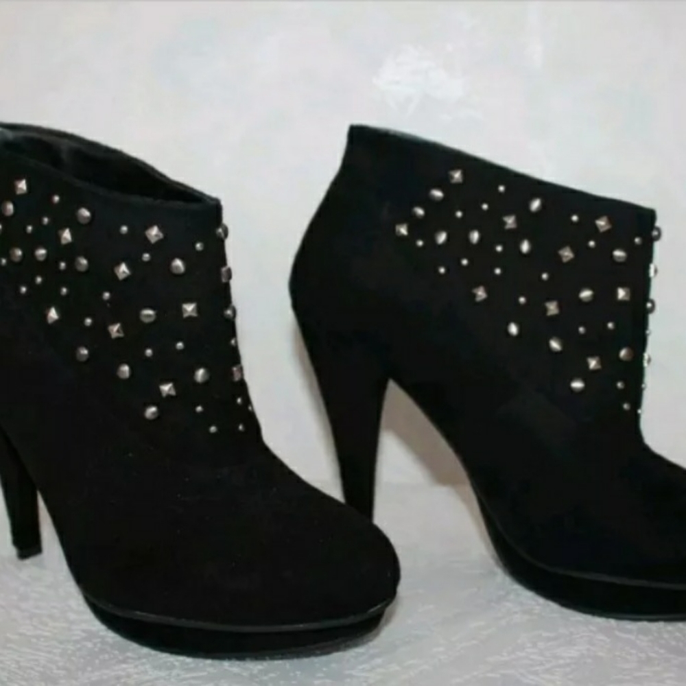 $139. BCBG Suede Ankle Boots - Picture 7 of 8